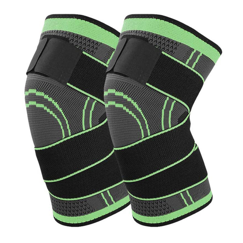 Custom Breathable Nylon Knee Sleeve Support Brace Adjustable Compression Knee Sleeve