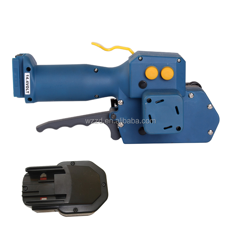 Battery Powered Plastic Strapping Tool for Packaging and Sealing Portable and Rechargeable Strapping Machine for Large Volume Operations 0.6-1.05mm