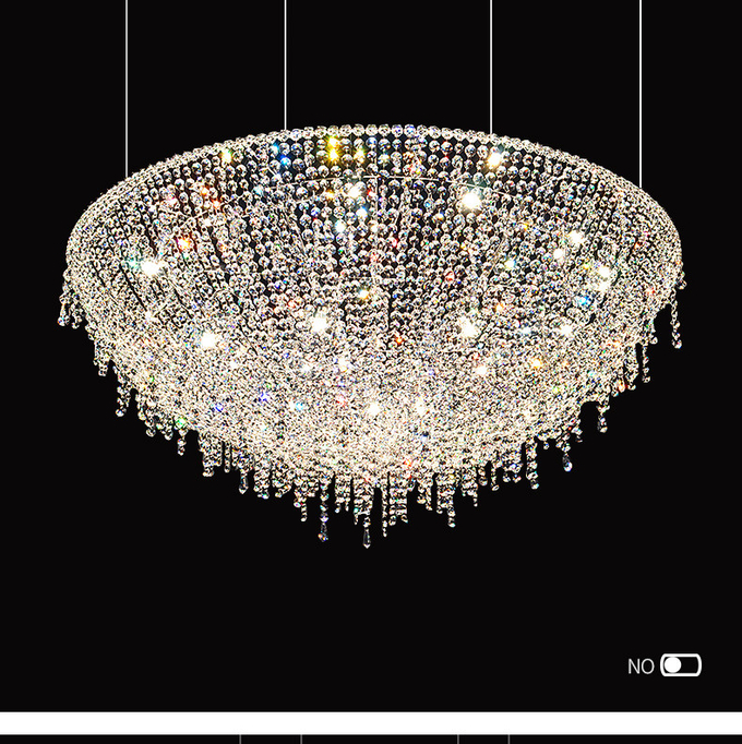 Egyptian Italian Style Light Luxury Crystal Chandelier Living Room High End Villa Hotel Restaurant Pengdant Light