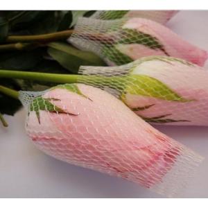 Rose Flower PE Protective Netting Sleeve Transparent PE Rose Net