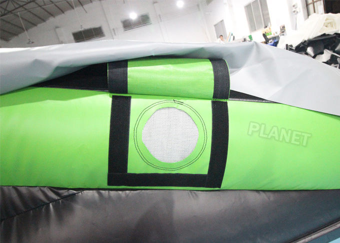 0.55mm PVC Inflatable Sports Games Jumping Stunt Airbag With Ramp