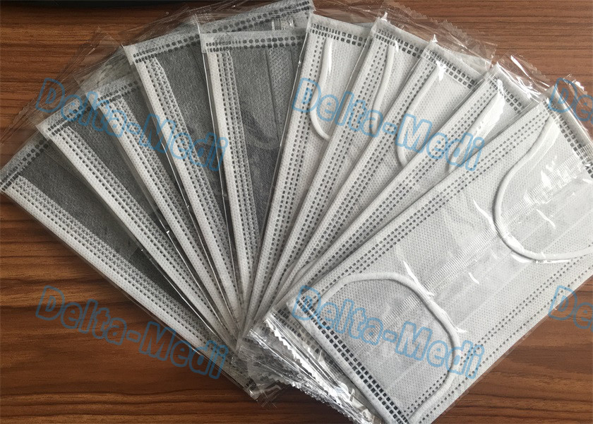 Individual package 4 ply Face Mask with filter paper & active carbon