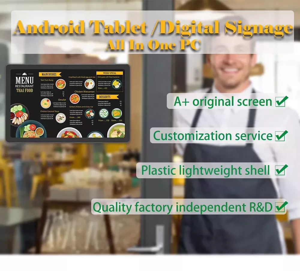 Wall Mount Interactive Digital Signage LCD display Android Network Digital Signage