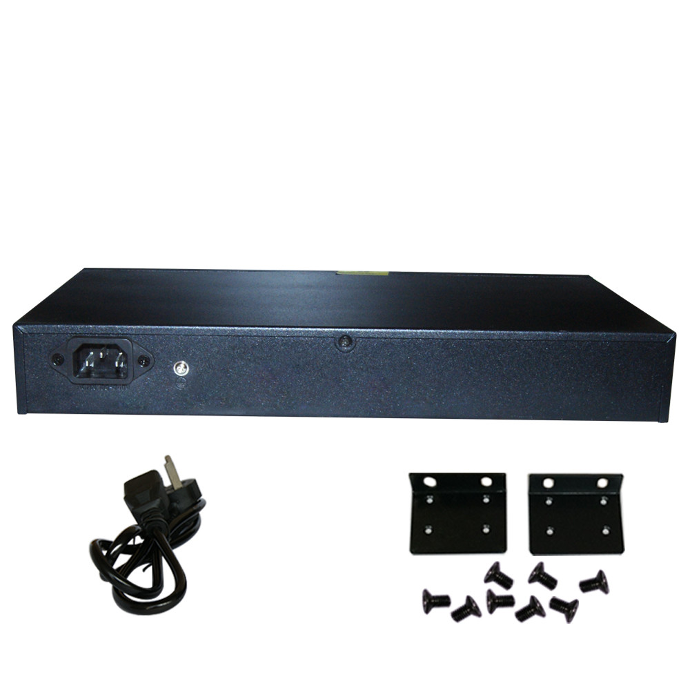 High quality RACK 24port 100M POE+2xGE UPlink+2GE SFP POE Etherent switch 250m for IP Camera ip phone