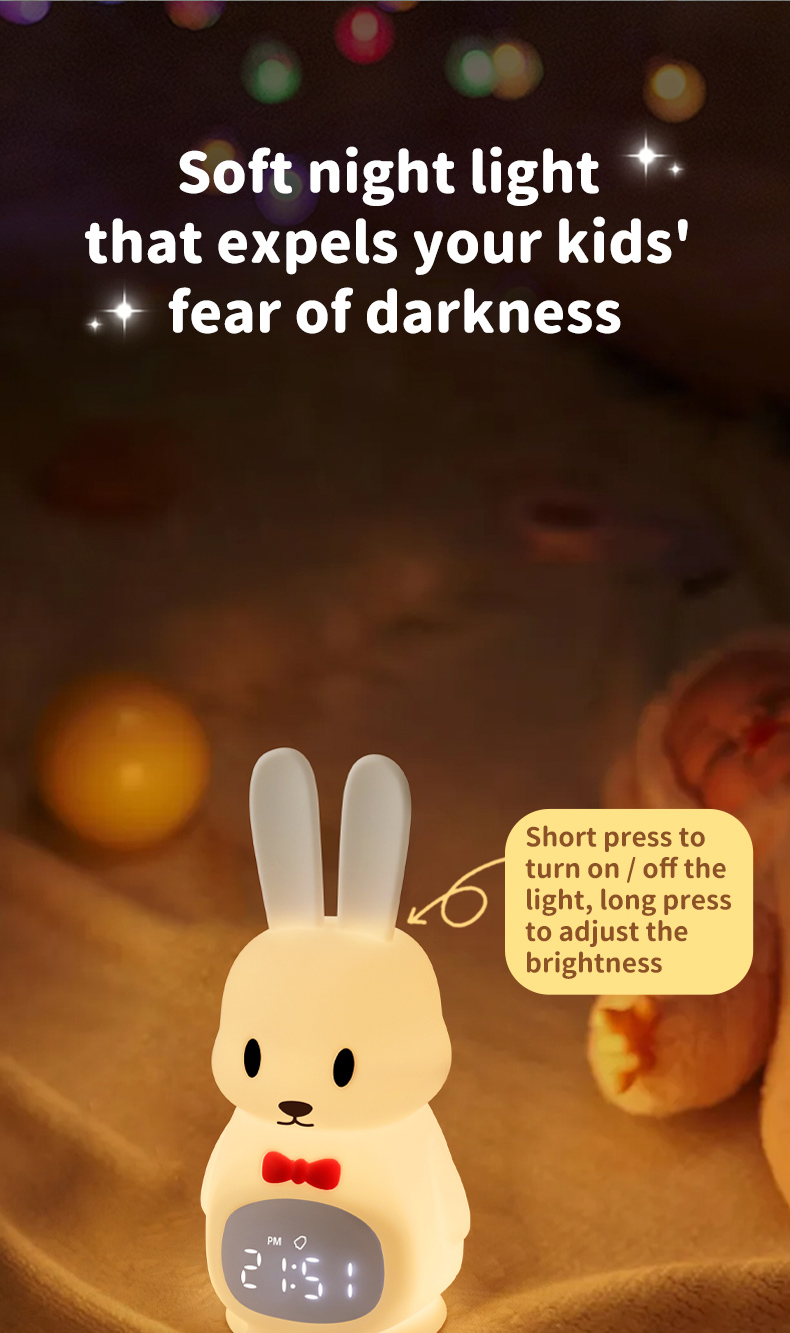 Rechargeable Usb Touch Baby Cute Bunny Night Light Dimmable Led Nigh Light