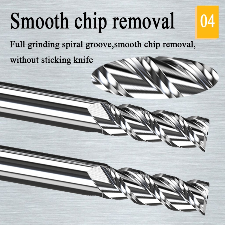 1mm CNC Tungsten Carbide End Mill Hrc55 Aluminium End Mill Mills Cut Tool