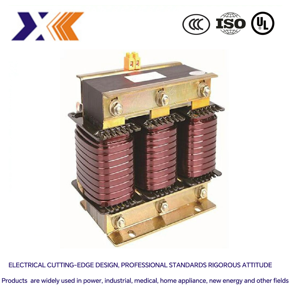 Low Temperature Rise Three Phase Ac Input Reactor 11kw 30a Racl 2%-30/11 for Equipment