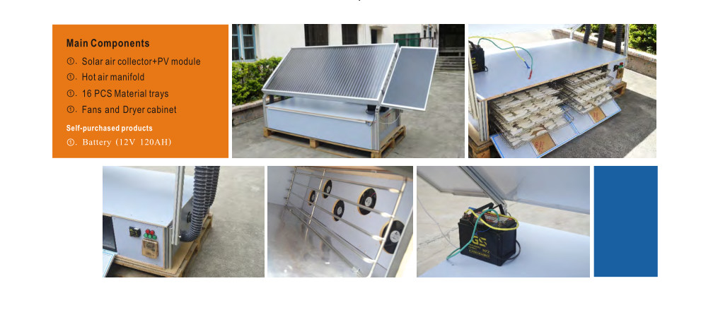 12V Solar Drying Machine Stainless Steel Vegetable Dehydrator Machine