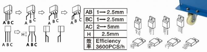 Loose Transistor Radial Lead Forming Machine With Automatic Feeder Bowl
