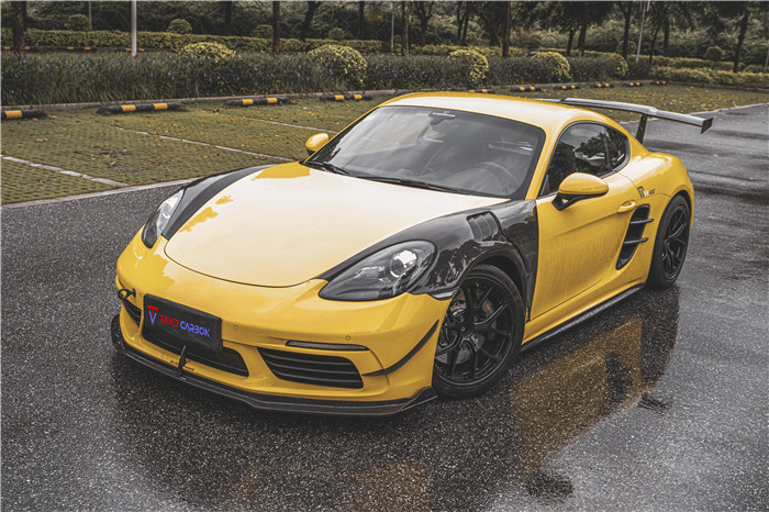 New Product for Porsche Cayman Carbon Fiber Tuyere 718 Boxster Carbon Fiber Side air Inlet