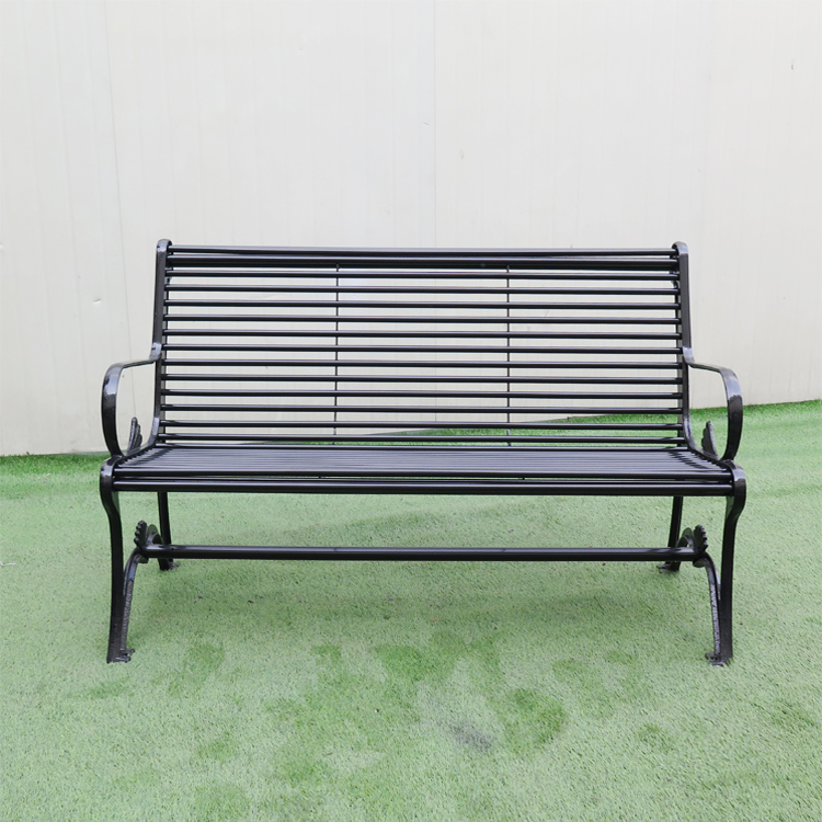 Cast Iron Leg L1500mm H820mm Steel Park Benches
