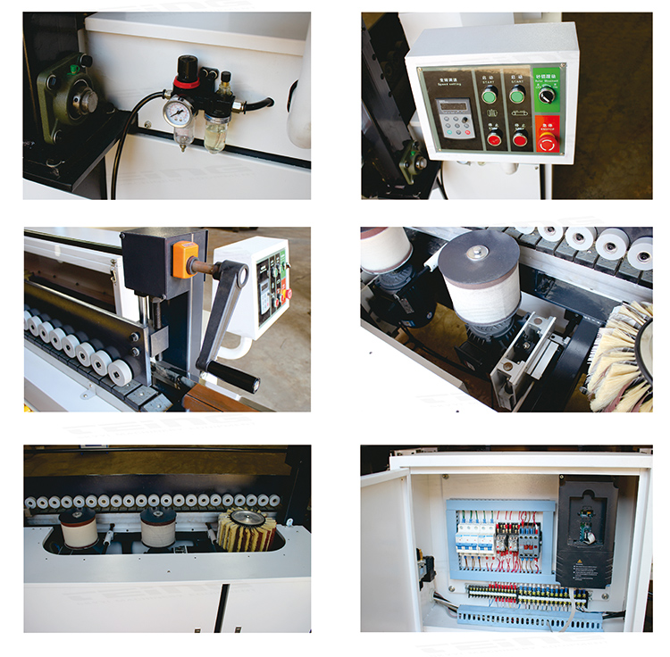 Manufacturing Plant MDF Wood Angle Acrylic Double Side Edge Brush Sanding Polishing Machine