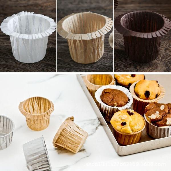 Eco Friendly Disposable Biodegradable Coffee Striped Cake Cup