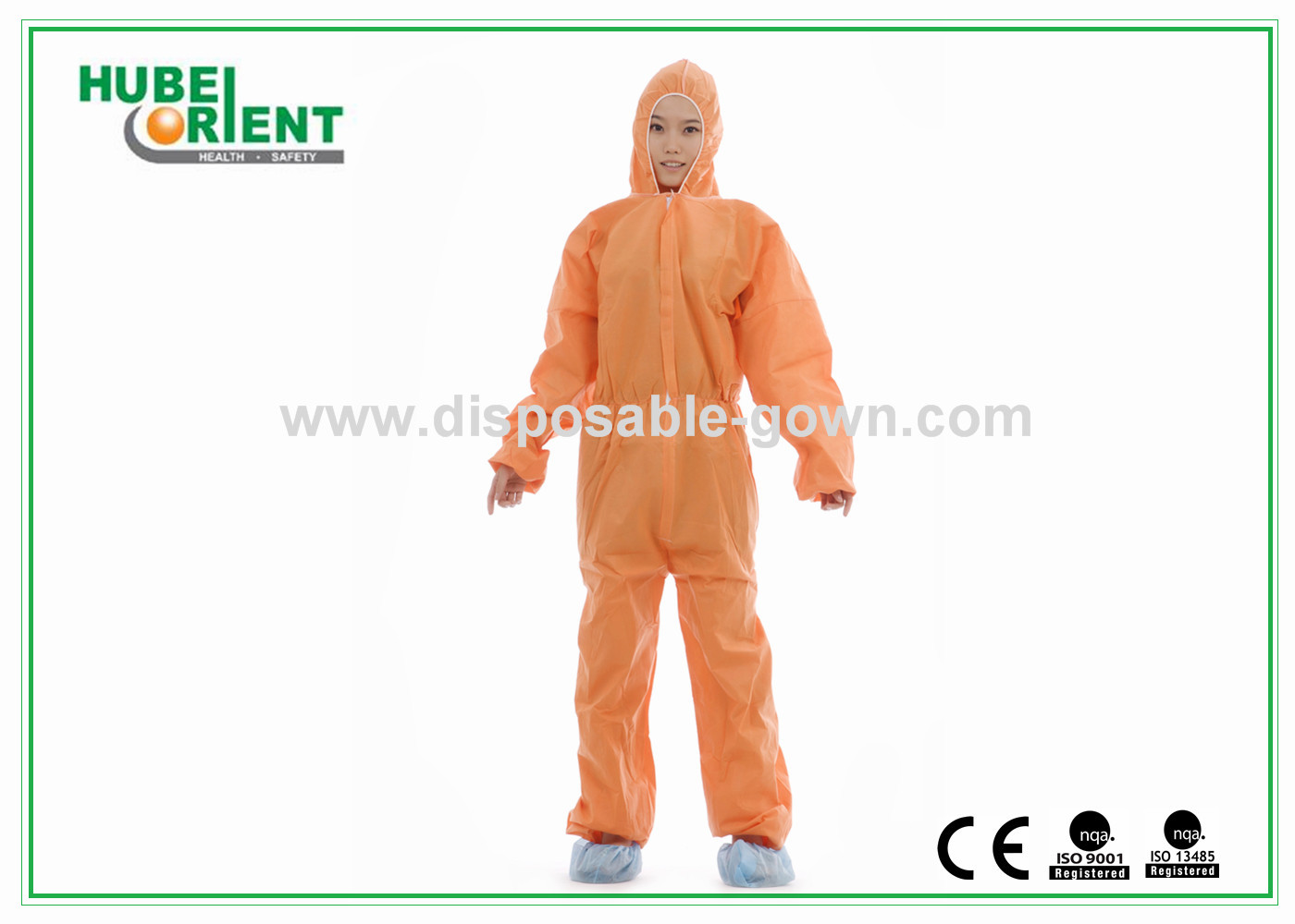 Soft Durable Safety Disposable Coveralls Clothing For Industrial Without Hood/Feetcover