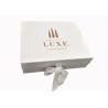 Buy cheap Ribbon Logo Customized White Folding Paper Gift Box For Clothes Packing from wholesalers
