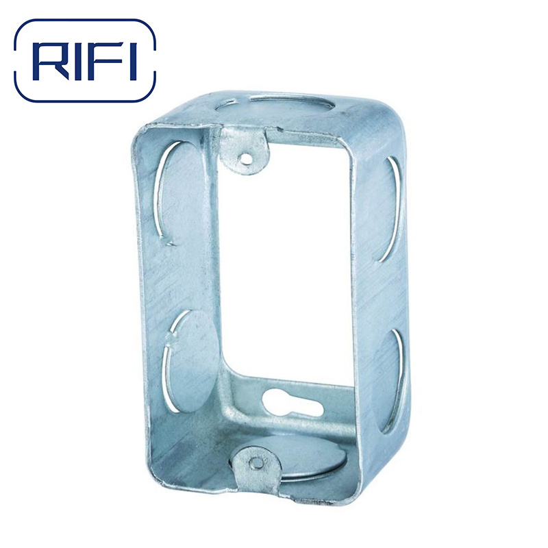 Rectangular Caja 4X2 UL Standard Steel Switch Conduit Box Electrica Metal Junction Box