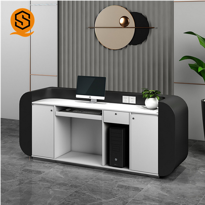  Matte Repairable Solid Surface Reception Counter Joint Seamless Marble Pattern Manufactures