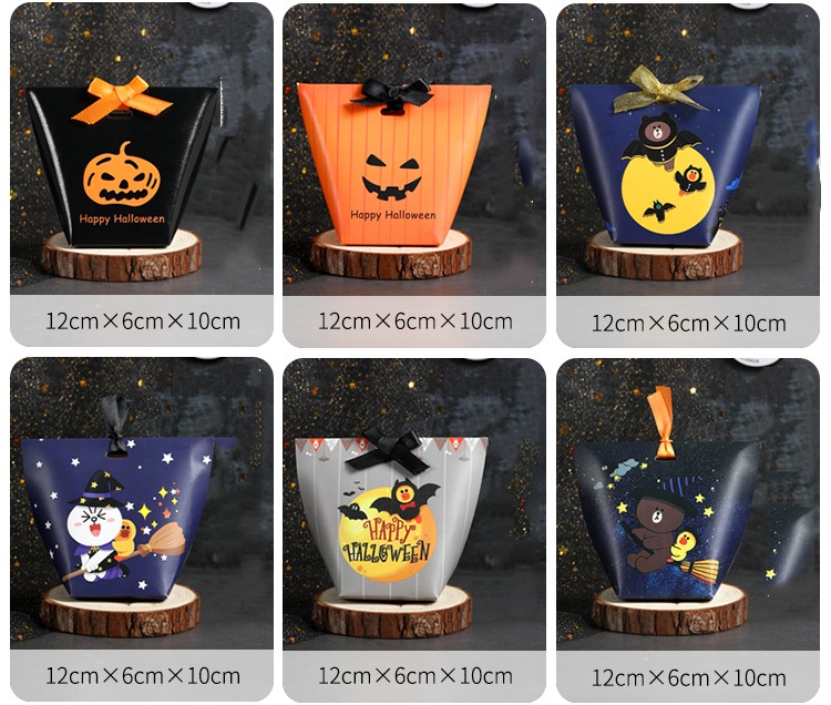Children Sweet Bonbon Dark Truffle Chocolate Box Gift Pack Paper Container