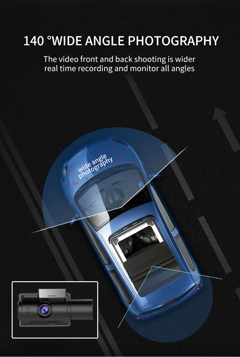WDR 4K Dash Camera Loop Recording Smart Mini Carcam WiFi APP Control