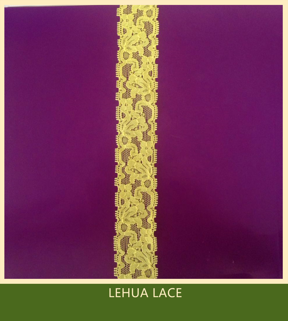Hot Selling and nice quality Nylon Spandex Stretchy Brazil Lace from China