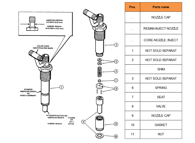 Fuel Injector 2352888 235-2888 for Caterpillar C9 C-9 Engine Parts Common Rail Injector
