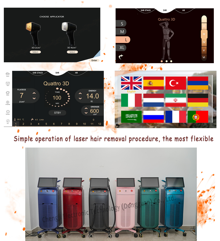 1000W Diode Ice Laser Machine Triple Waves Laser Hair Reduction Machine 755nm 808nm 1064nm