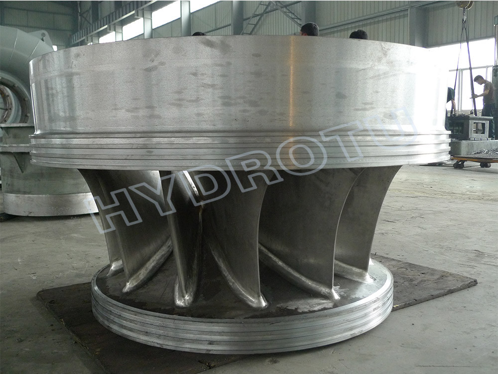 High Efficiency Stainless Steel Francis Turbine Runner with Water Head From 10m to 300m