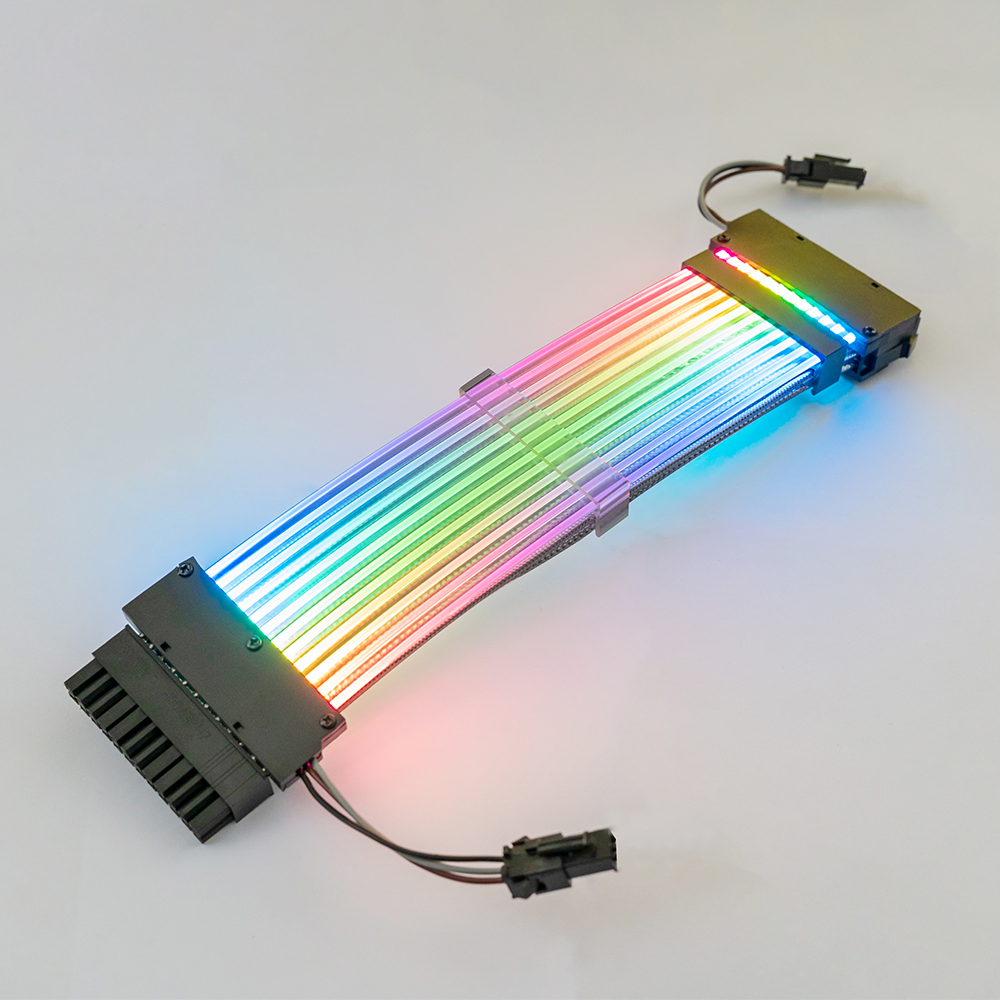 Computer Case Gaming RGB Cable 24pin RGB Synchronization Extension Cable Male to Female Connector For Computer Gaming Case