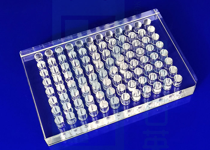Precision Glass Hemagglutination Plate SIO2 Quartz 96 Well Plate