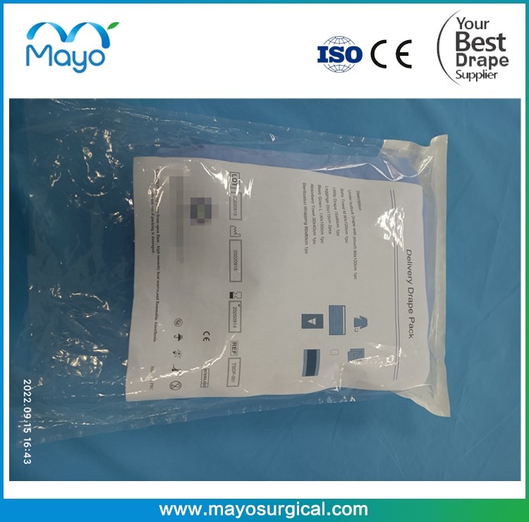 Gynecology Surgical Drape Pack CE ISO Surgical Drape Kit