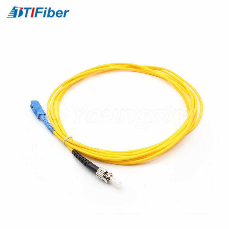 UPC SC To ST Fiber Patch Cable Jumper Indoor Duplex OM3 0.3dB Insertion Loss