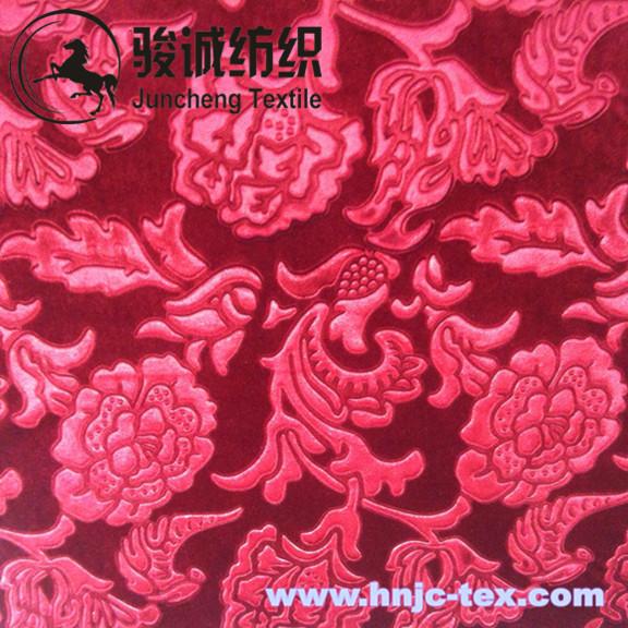 100% polyester 3D embossed shimmer Italian velvet fabric for curtain with