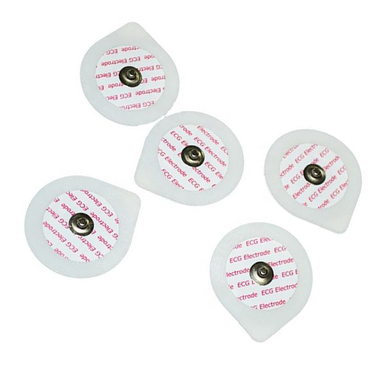Self Adhesive Adult Disposable Ecg Electrodes Non Sterile Diagnostic For Hospital
