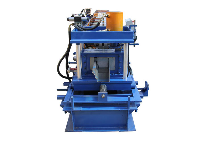 Power 5.5 KW Seamless Aluminium Gutter Machines , Gutter Rolling Machine Customized Color