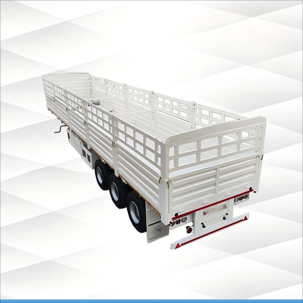 CIMC 3 axle Fence Truck mechanical suspension truck Fence semi trailer