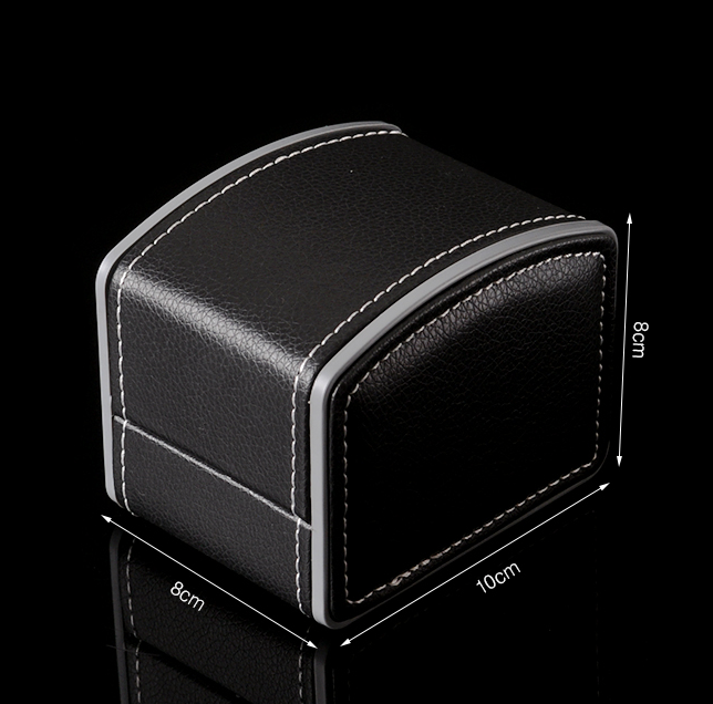 Recyclable Hot stamping PU Watch Box Packaging With Custom Logo