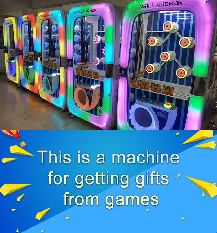 Key Master Coin Operated Prize Vending Gift Game Machine Drill Madman