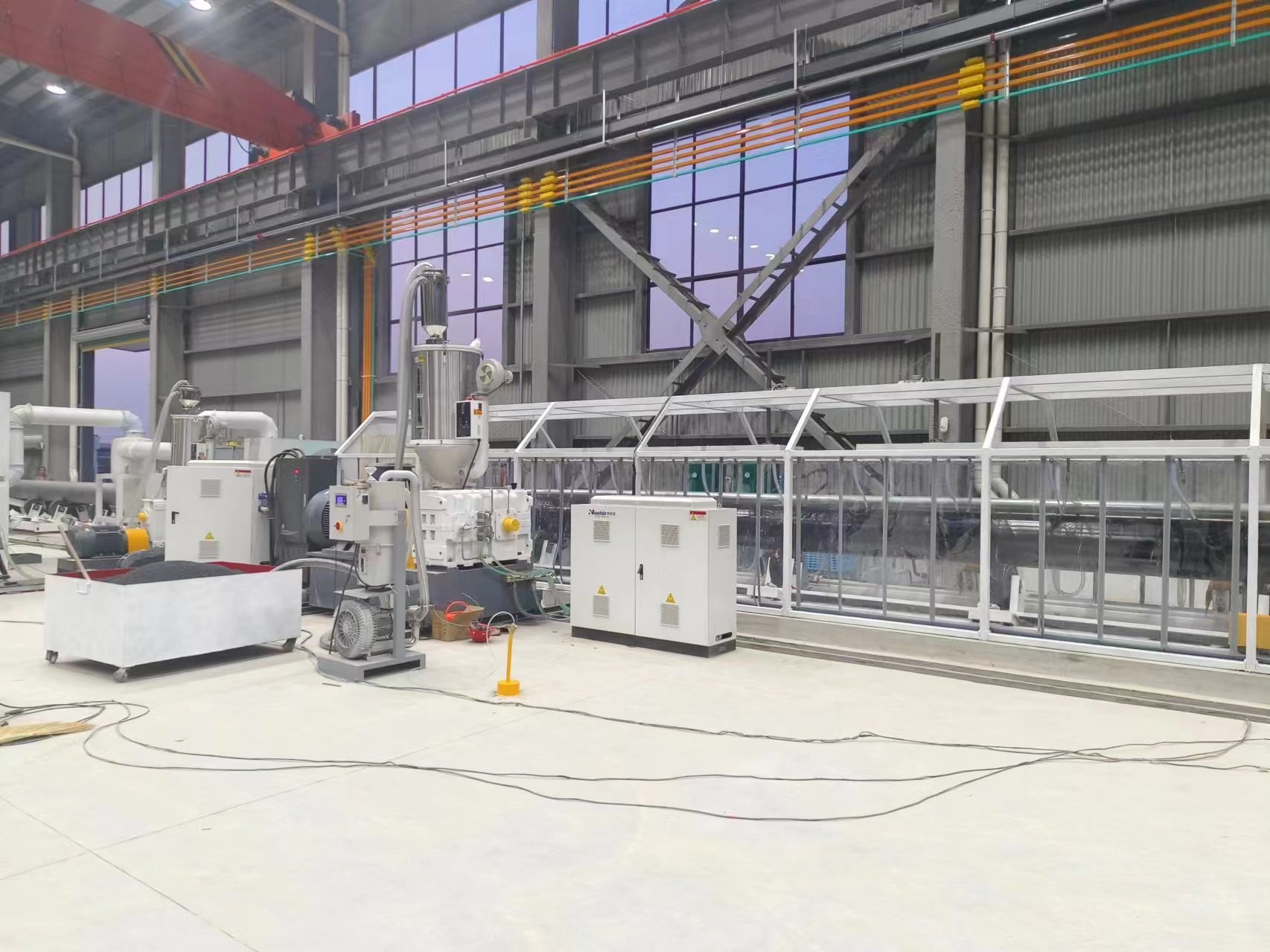 Gas Pipeline Corrosion Coating Machine line Of Production For PE Pipe Coating Tapes