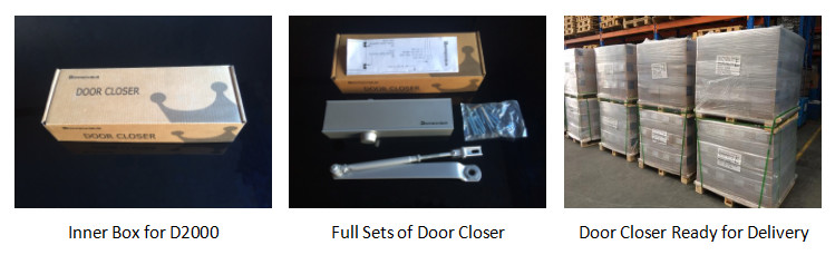 Commercial Regular Arm Steel Door Closer CE Certified Fire Safety Angle Limit 180º
