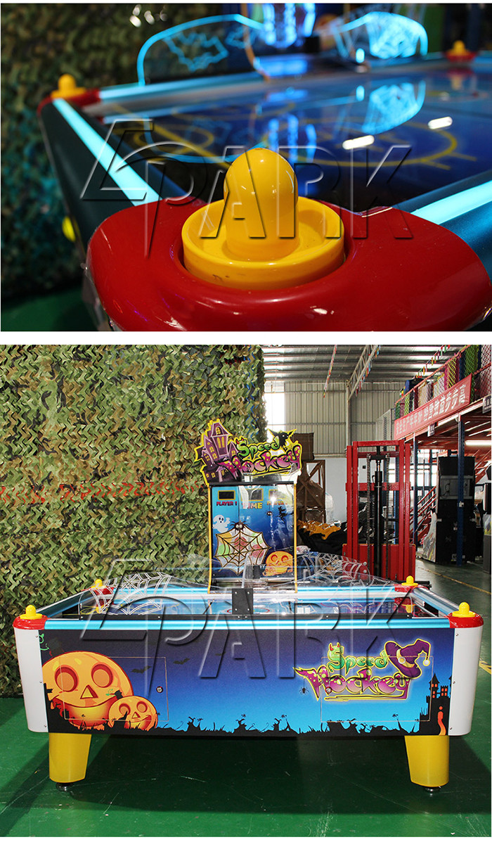 220V Coin Operated Arcade Machines , Automatic Irregular Out Balls Wrist Shot Air Hockey Table