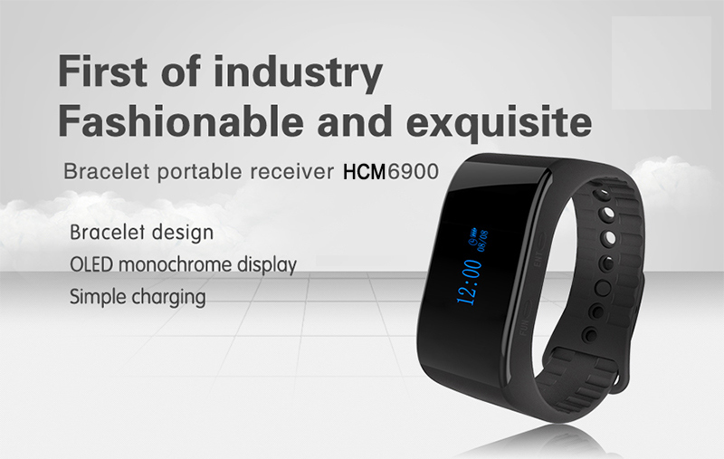 433Mhz best price wireless restaurant waiter wrist watch pager with CE rohs