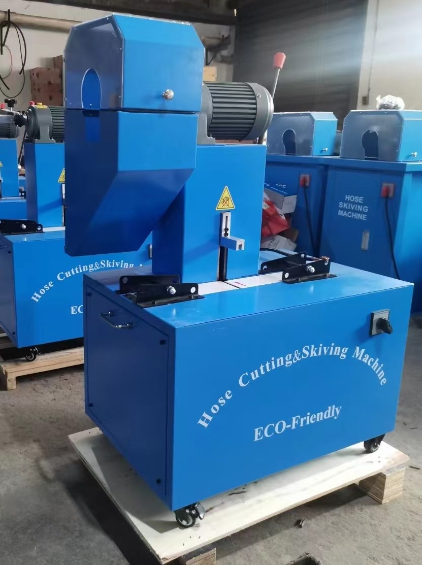 Fast And Efficient Hose Cutting Machine 350*2.8mm Cutting Blade Diameter