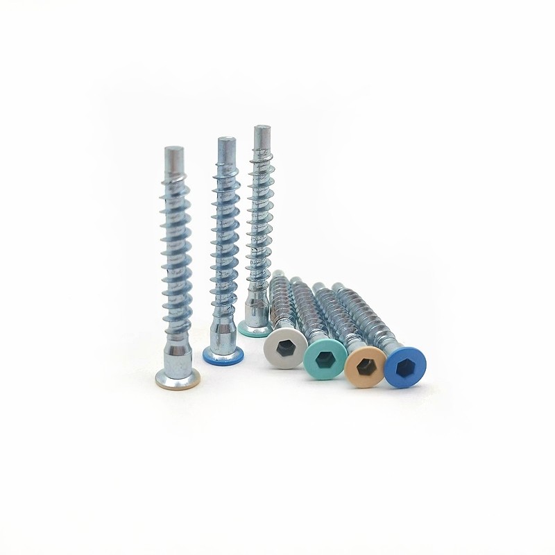 Straight Repair Countersunk Wood Screw Hexagonal Kitchen Cabinet Self Tapping Roller Thread