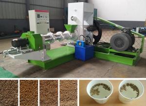  400 Kg/H Fish Feed Extruder Floating Fish Feed Pellet Machine Control Speed Manufactures
