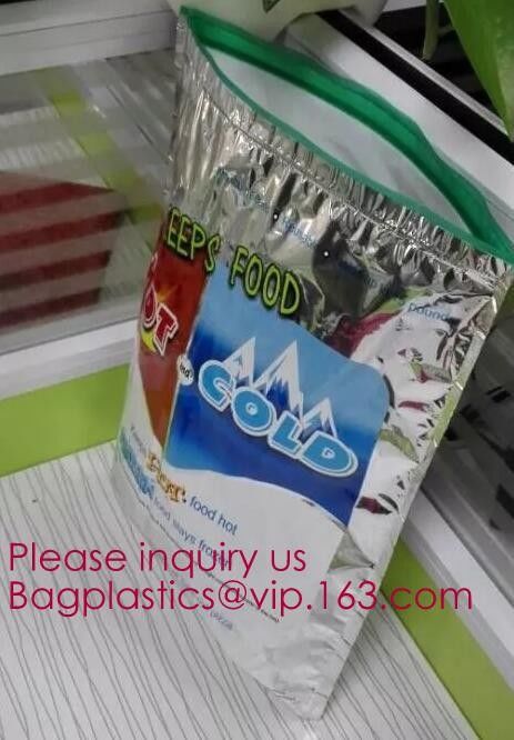 Aluminum Foil Food Use Disposable Cooler Bag Insulated Thermal Bag Organizer Storage Frozen Lunch Bag bagease bagplastic