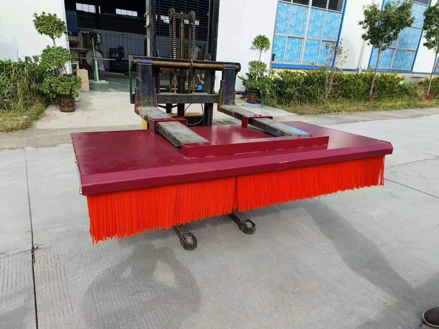 Customizable Floor Forklift Brush Sweeper Forklift Road Cleaning Sweeper Brush Attachment