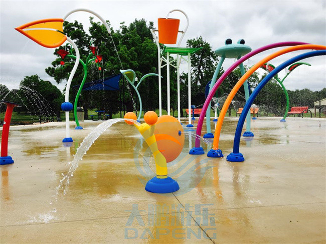 Anti Static Outdoor Water Sprinklers SS 304 Snail Water Splash Playground