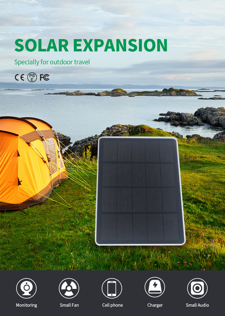 SP3 3.3W 5.5V USB Output Solar Powered Panel DC 5V 1A Portable Mini Outdoor