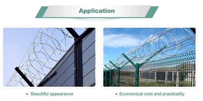 Hot Dipped Galvanized Razor Barbed Wire Cbt 65 Bto 30 Bto-22 Concertina Blade