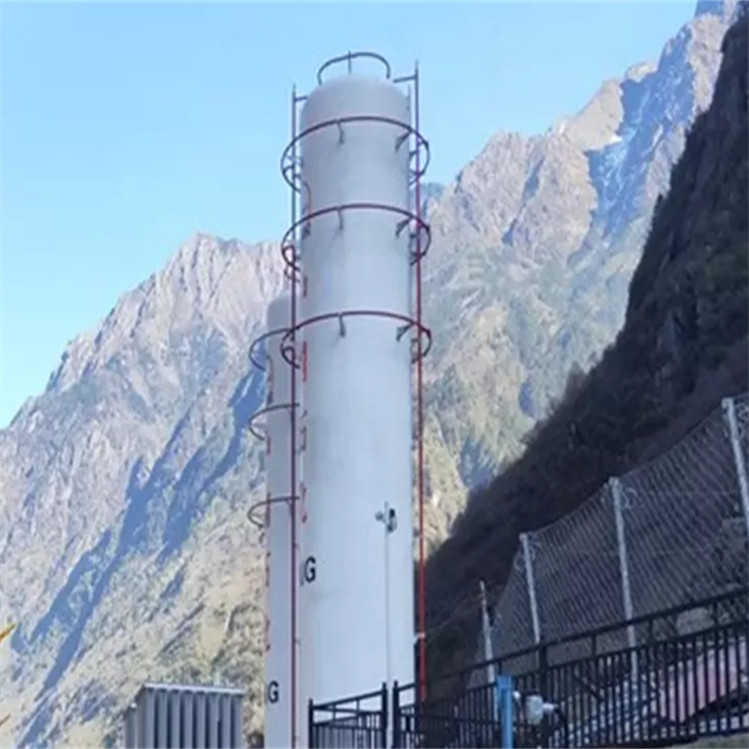 Cryogenic Liquid Oxygen Nitrogen Argon Storage Tank Vertical Stand